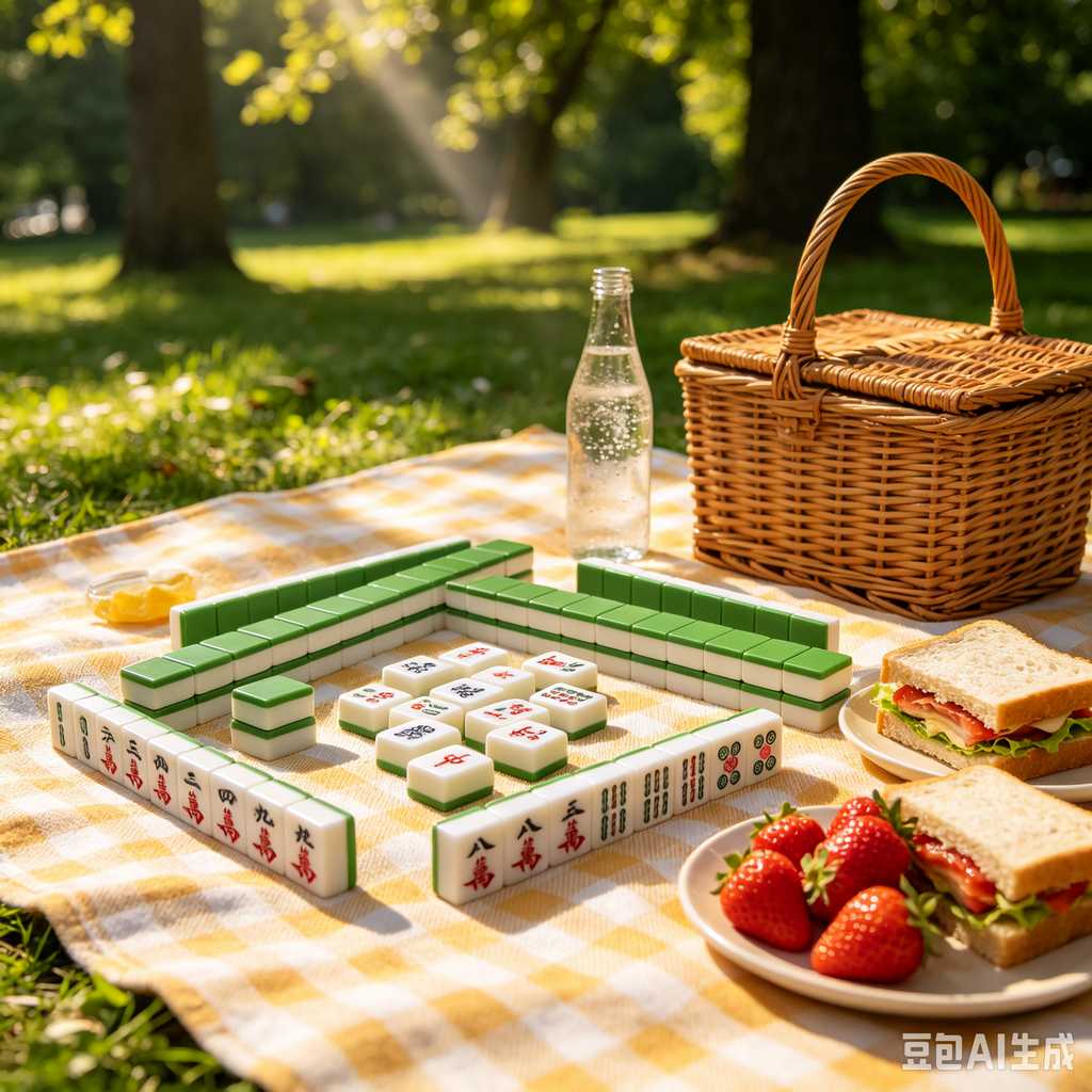 camping mahjong game set