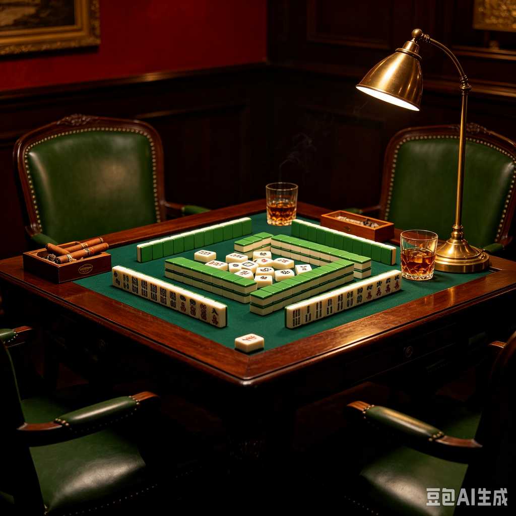 retro vintage mahjong set